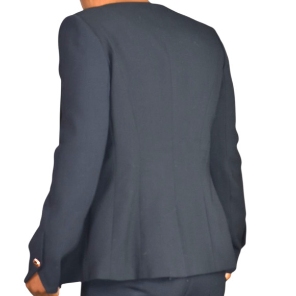 Ted Baker Cerisa Pant Suit Set Navy Blue Blazer Virgin Wool Power Career Work 4 - Picture 9 of 16